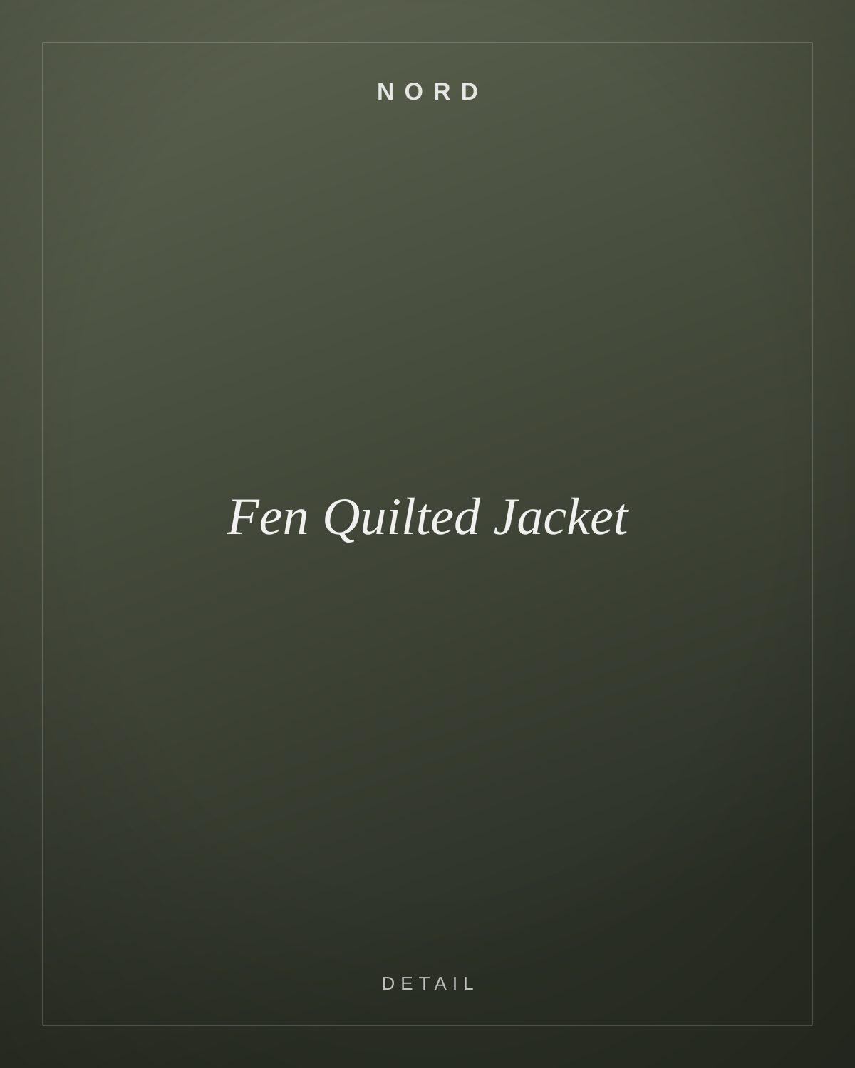 Fen Quilted Jacket, detail