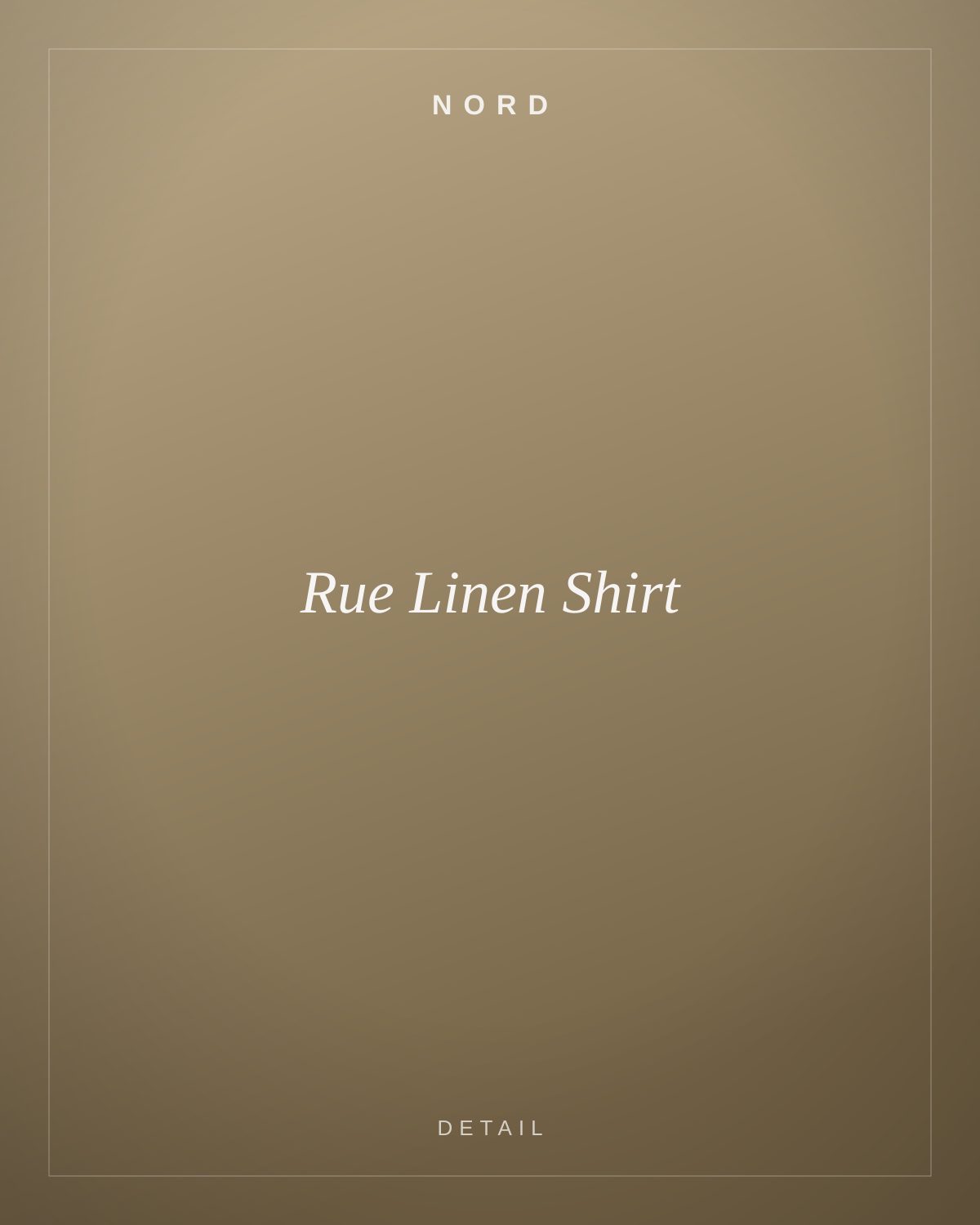 Rue Linen Shirt, detail